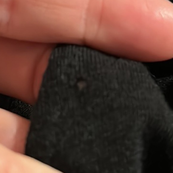 Lou & Grey Women's Black Linen Blend Tie Back Pockets Shift Dress Small *Pinhole - Picture 9 of 10